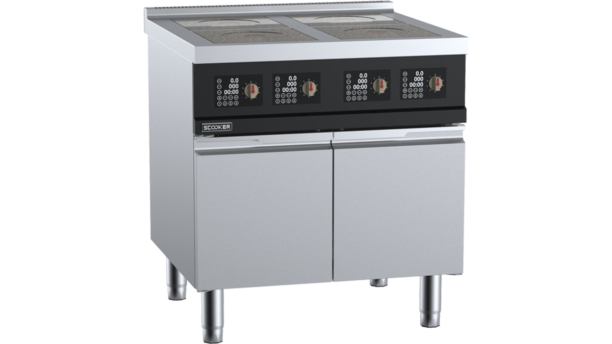 SCooker DLGB4N-C9D6 - 800mm 4 Zone Infrared Electric Cooktop 9.6kW