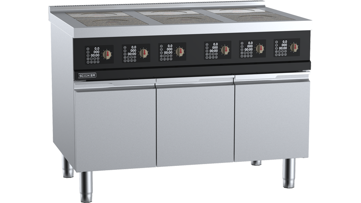 SCooker DLGB6N-C14D4 - 1200mm 6 Zone Infrared Electric Cooktop 14.4kW