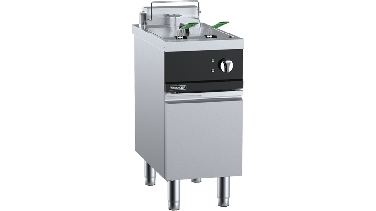 SCooker DLYZDN2-C9 - 400mm 20L Electric Fryer 2 Basket 9kW