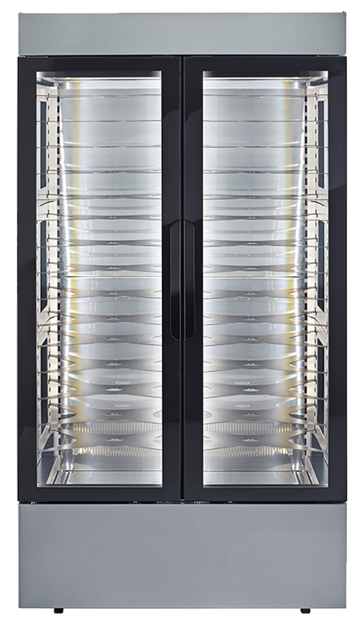 Flexeserve NUE-FH10D-GB - Hub Heated Holding Cabinet, Double Glass Doors, 15A