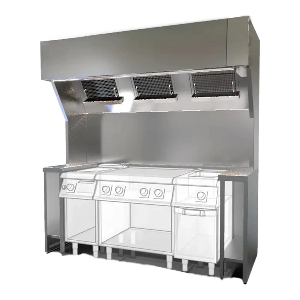 Envirovent EcoVent Pro-P - Ventless Exhaust Hood System 2100mm