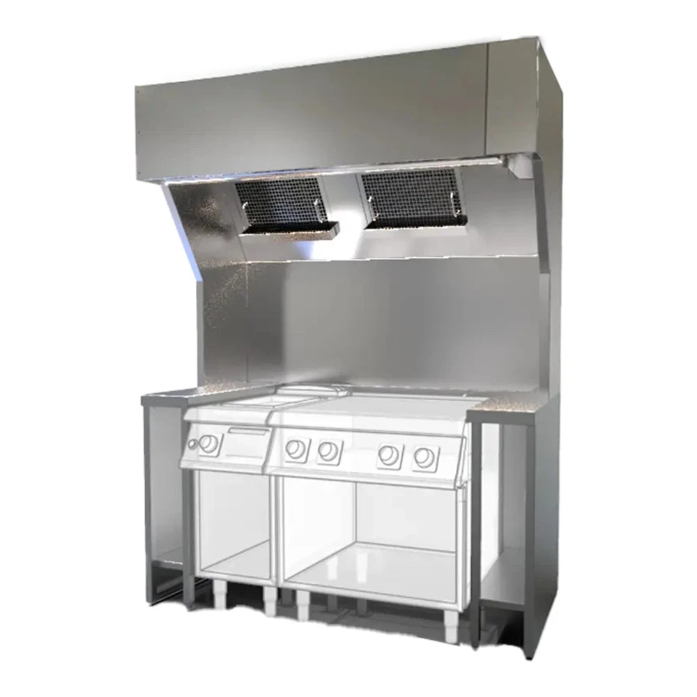 Envirovent EcoVent Pro-P2 - Ventless Exhaust Hood System 1700mm