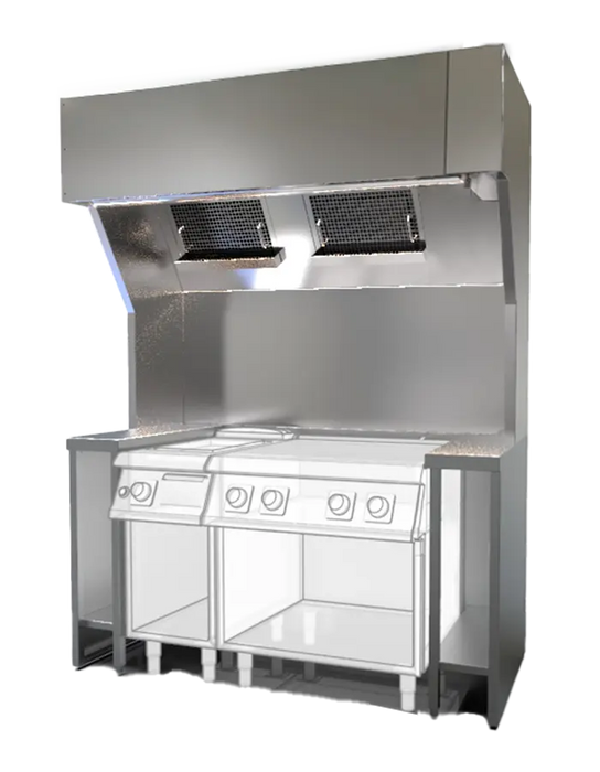 Envirovent EcoVent Pro-P2 - Ventless Exhaust Hood System 1700mm