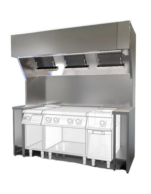 Envirovent EcoVent Pro-P - Ventless Exhaust Hood System 2100mm
