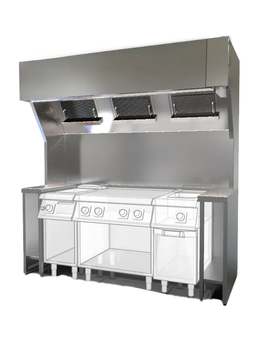 Envirovent EcoVent Pro-P - Ventless Exhaust Hood System 2100mm