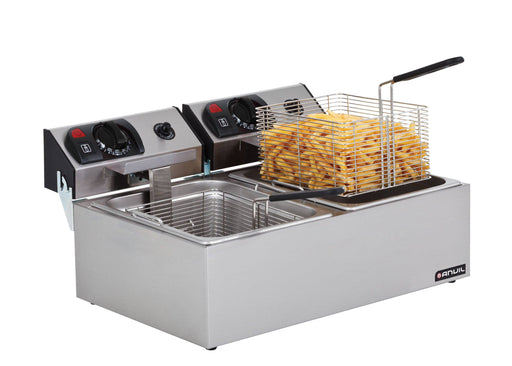 Anvil FFA0002 - Electric Deep Fryer, Double Pan