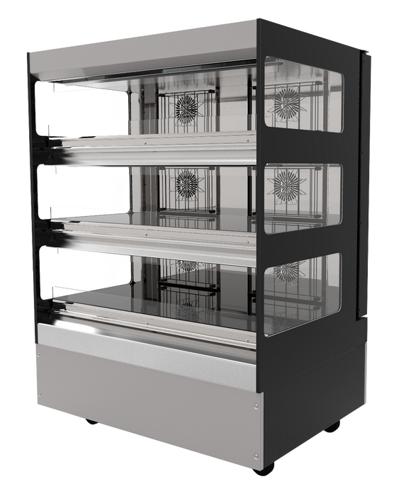 Flexeserve NUE-FZ60R3S51 - Zone Rear Feed Heated Display, 3 Tier Floor Standing, 600mm