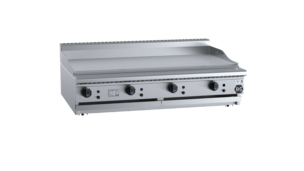 B+S Black GRP-12BM - 1200mm Gas Grill Plate Bench Mounted