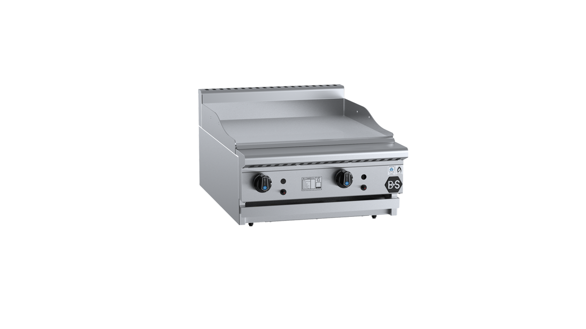 B+S Black GRP-6BM - 600mm Gas Grill Plate Bench Mounted