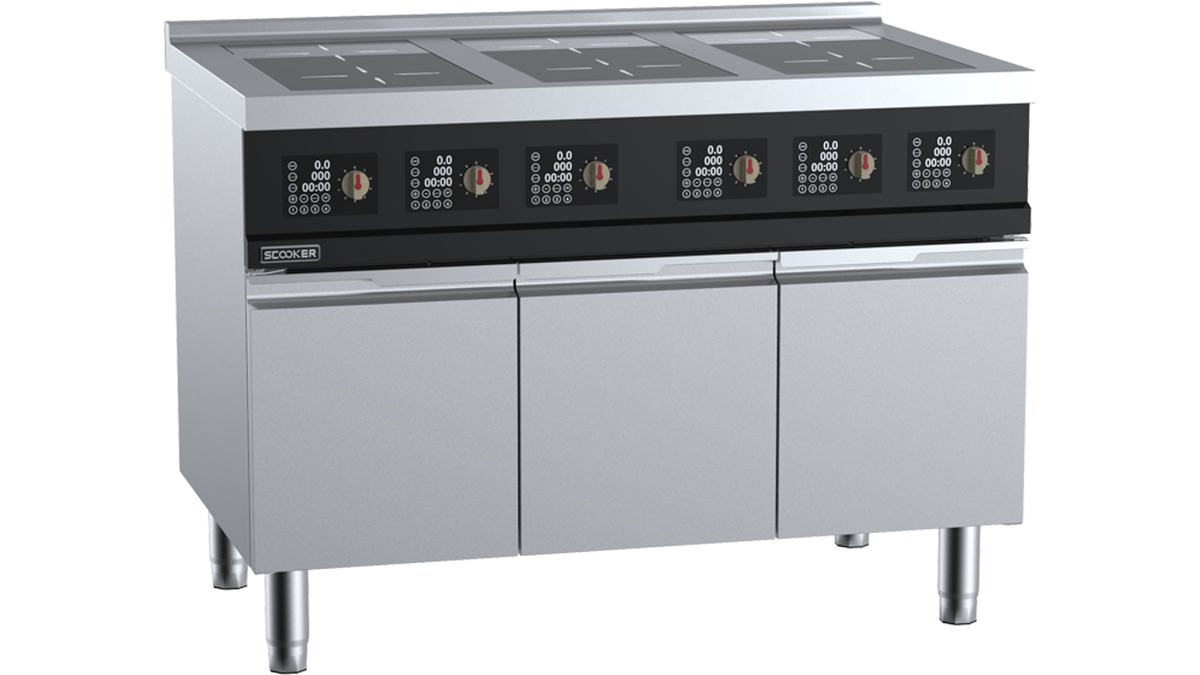 SCooker HLBZ6N-C21 - 1200mm 6 Zone Induction Cooktop 21kW