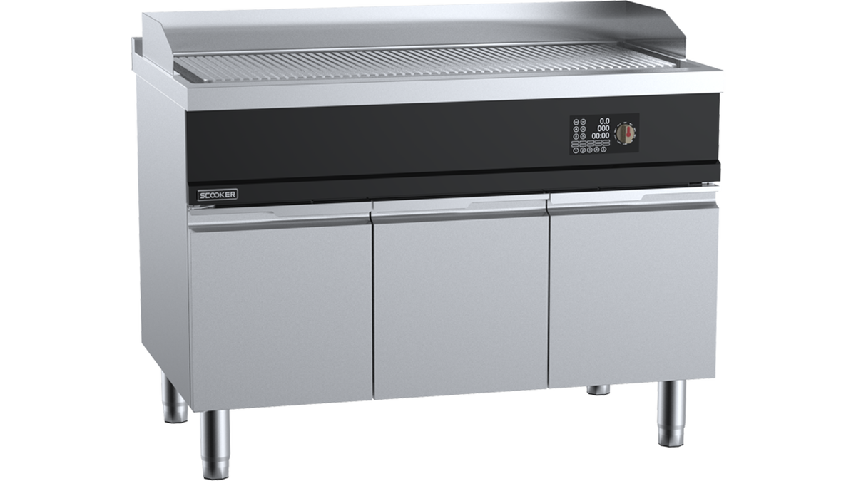 SCooker HLKP12N-C12 - 1200mm Induction Grooved Griddle 12kW