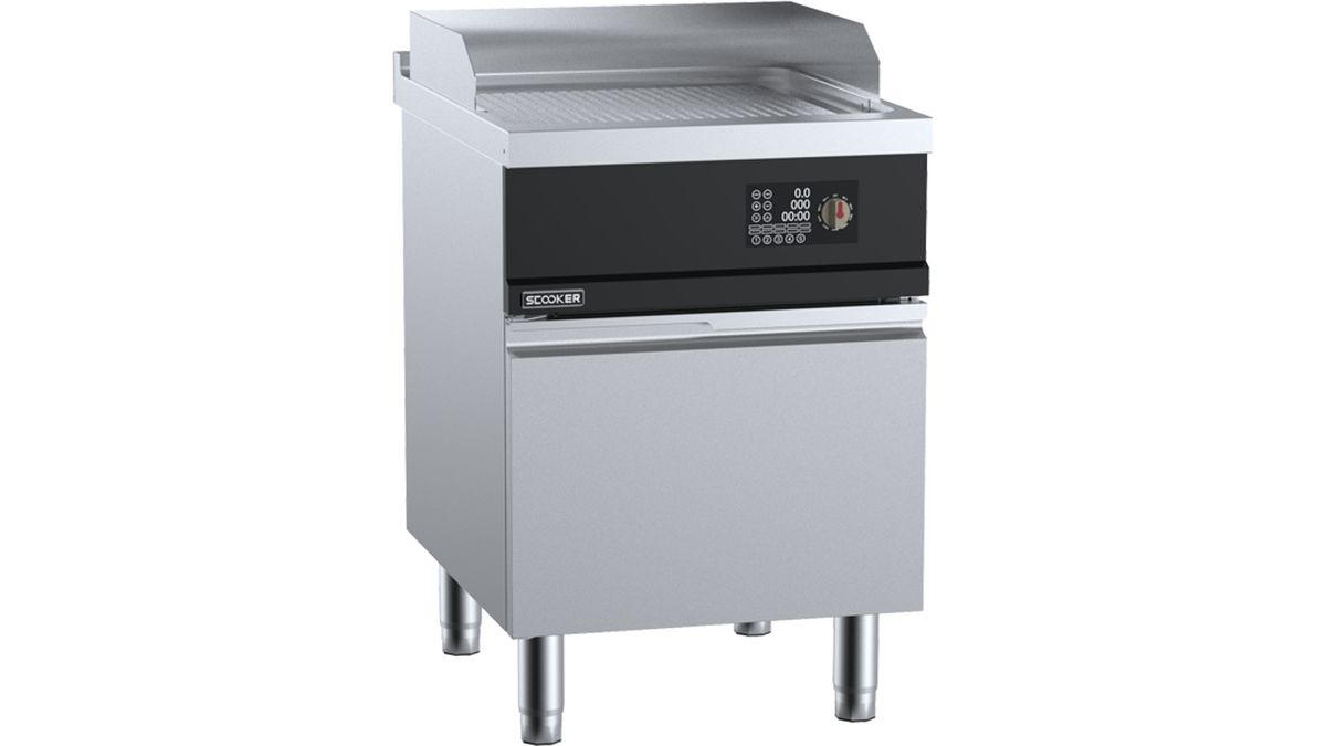 SCooker HLKP6N-C6 - 600mm Induction Grooved Griddle 6kW