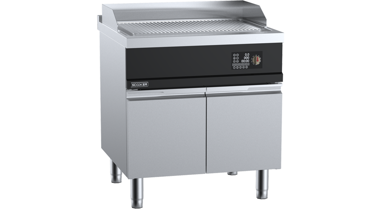 SCooker HLKP8N-C9 - 800mm Induction Grooved Griddle 9kW
