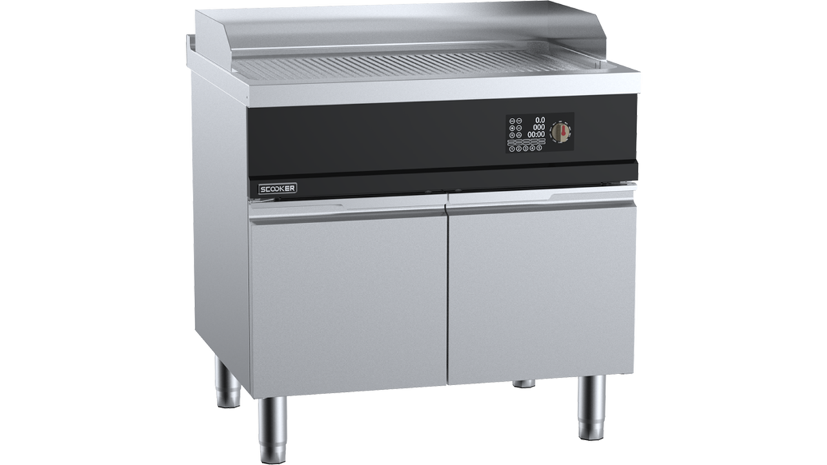 SCooker HLKP9N-C9 - 900mm Induction Grooved Griddle 9kW