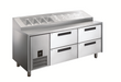 Glacian HPB1815DD - Pizza Prep Fridge with Drawers, 9 x 1/3 GN Pans, 1815mm