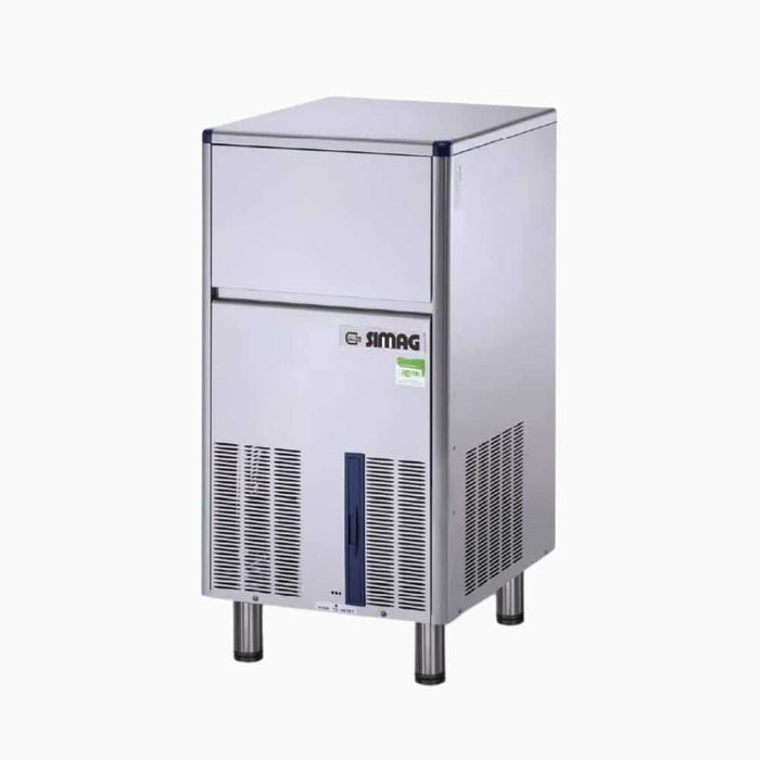 Bromic IM0050SSC-NR - Self-Contained Ice Machine, Solid Cube, 50kg/24h, 18kg Bin, 485mm