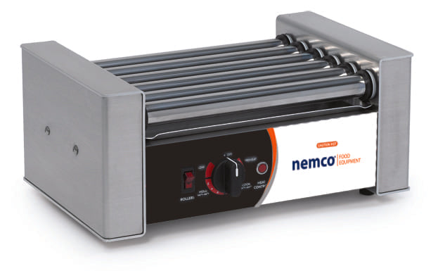 Nemco NME-8010SX-230 - Hot Dog Roller Grill, 10 Hot Dogs, GripsIt Rollers