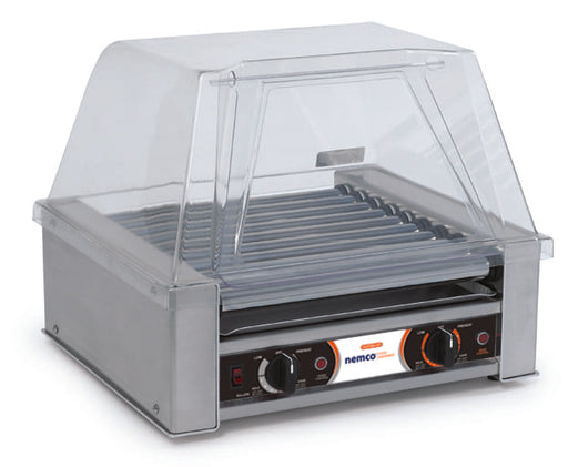 Nemco NME-8018-230 / NME-8018SX-230 - Hot Dog Roller Grill, 18 Hot Dogs, Flat Top
