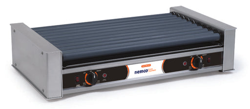 Nemco NME-8036-230 / NME-8036SX-230 - Hot Dog Roller Grill, 36 Hot Dogs, Flat Top