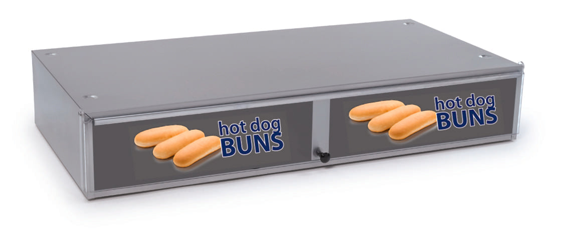 Nemco NME-8018-SBB - Stainless Steel Bun Box, 36 Buns, Fits Under 8018 Roller Grill
