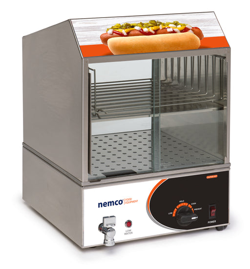 Nemco NME-8300-230 - Hot Dog Steamer and Merchandiser, 150 Hot Dogs, 30 Buns