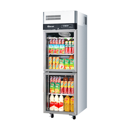 Turbo Air KF25-2G-N - 2 Half Glass Door Upright Freezer 640mm 572L