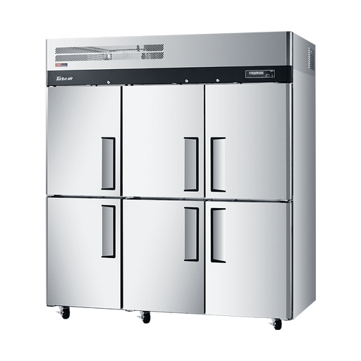 Turbo Air KF65-6-N - 6 Half Door Upright Freezer 1900mm 1868L