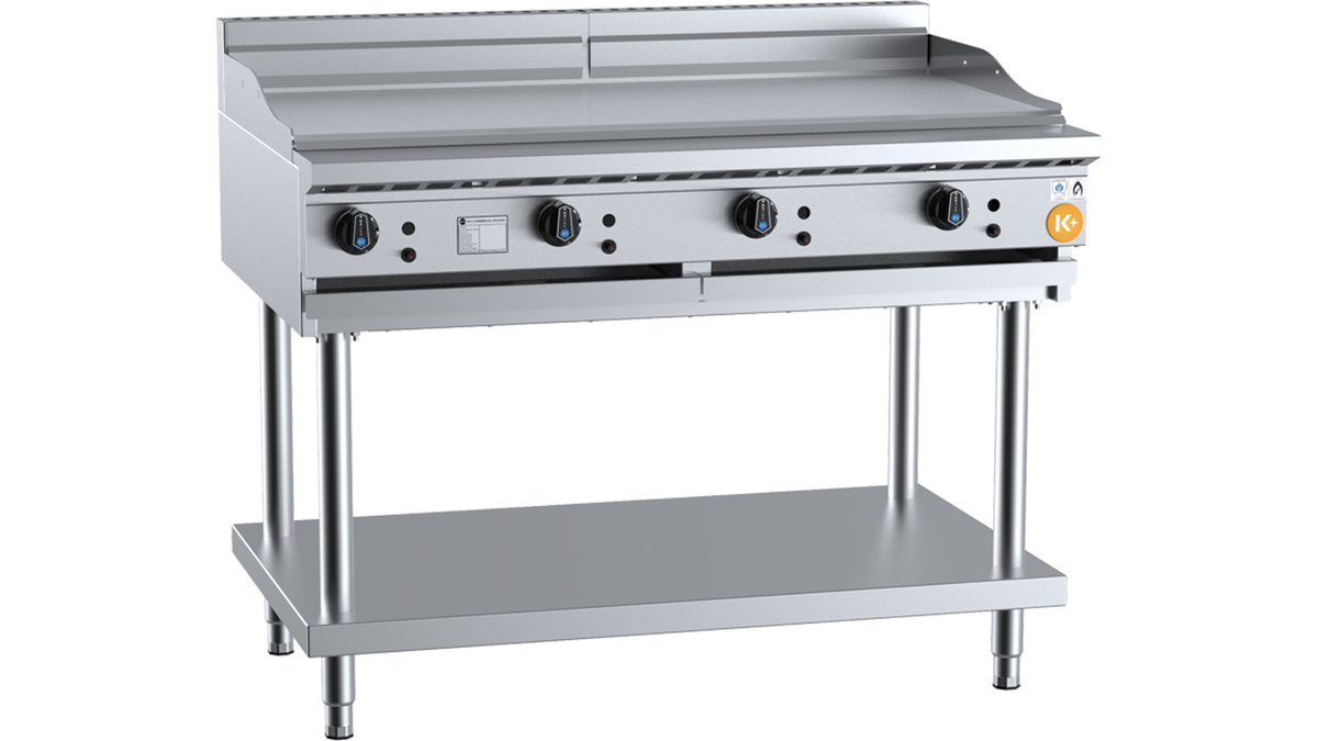 B+S K+ KGRP-12 - 1200mm Gas Grill Plate on Stand