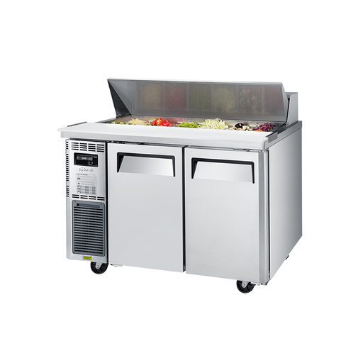 Turbo Air KHR12-2-N - 2 Door Salad Prep Fridge with Lid 1200mm 309L