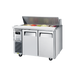 Turbo Air KHR12-2-N - 2 Door Salad Prep Fridge with Lid 1200mm 309L