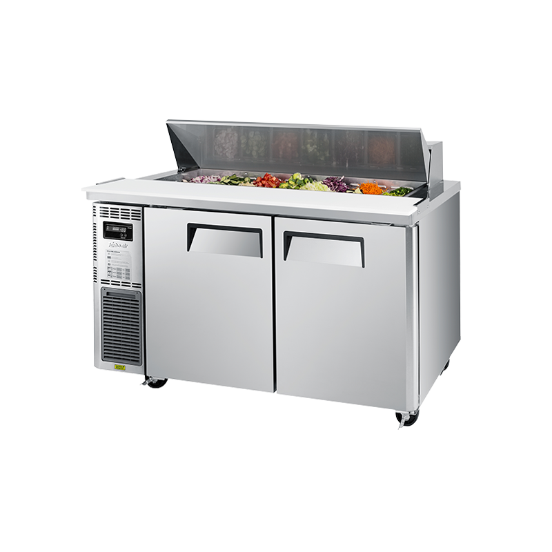 Turbo Air KHR15-2-N - 2 Door Salad Prep Fridge with Lid 1500mm 420L