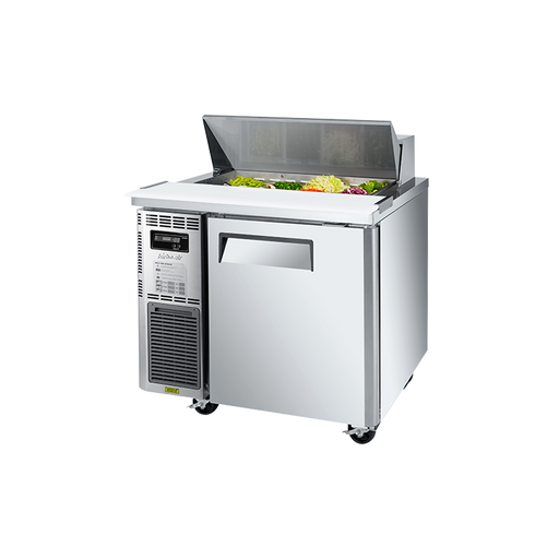 Turbo Air KHR9-1-N - 1 Door Salad Prep Fridge with Lid 900mm 213L