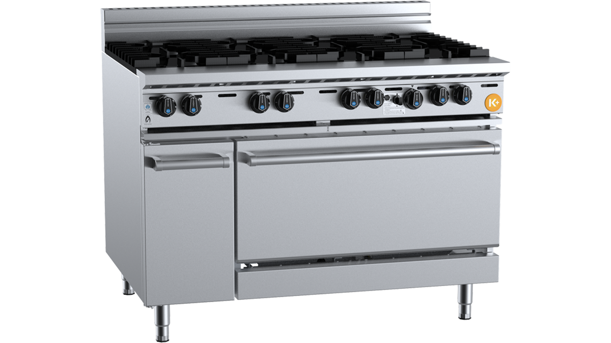 B+S K+ KOV-SB8 - 1200mm 8 Burner Gas Range with Oven
