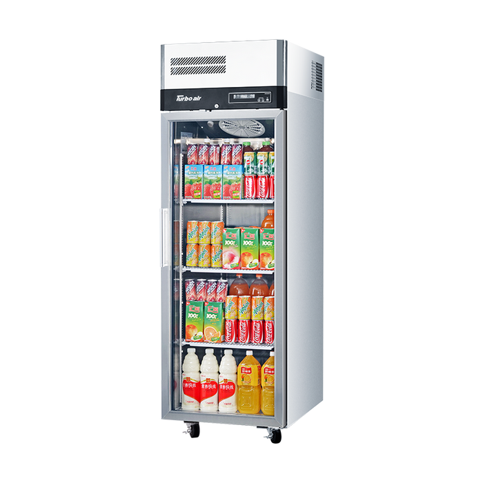 Turbo Air KR25-1G-N - 1 Glass Door Upright Fridge 640mm 574L