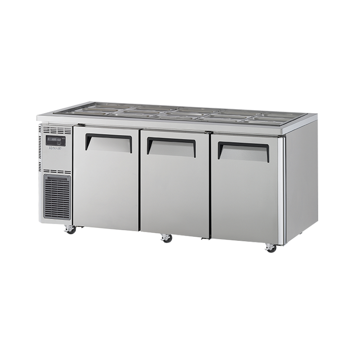 Turbo Air KSR18-3-N - 3 Door Salad Prep Fridge 1800mm 516L
