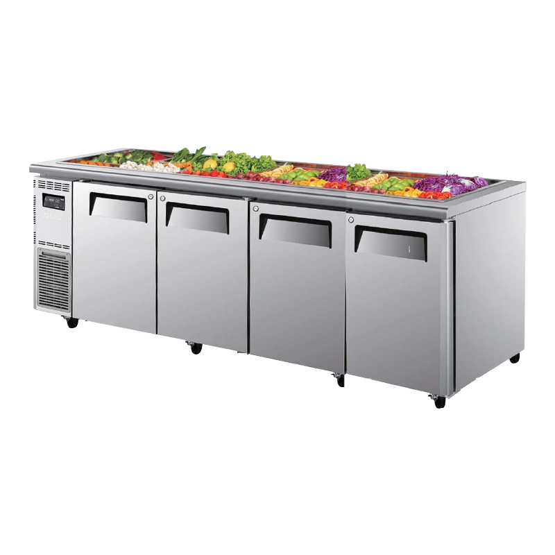 Turbo Air KSR24-4 - 4 Door Salad Prep Fridge 2400mm 690L