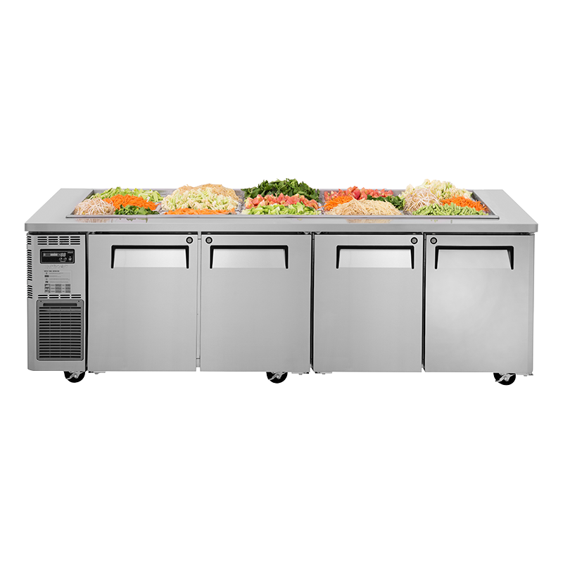 Turbo Air KSR24-4 - 4 Door Salad Prep Fridge 2400mm 690L
