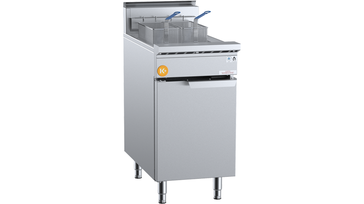 B+S K+ KTF-451 - 450mm 21.5L Gas Turbo Fryer 2 Basket