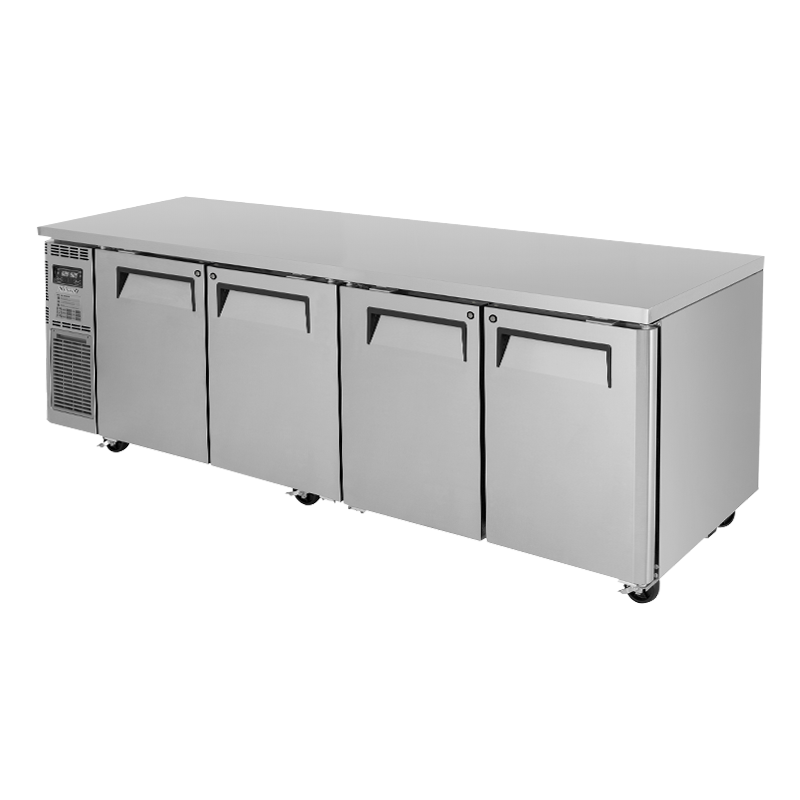 Turbo Air KUR24-4-N - 4 Door Underbench Fridge 2400mm 705L