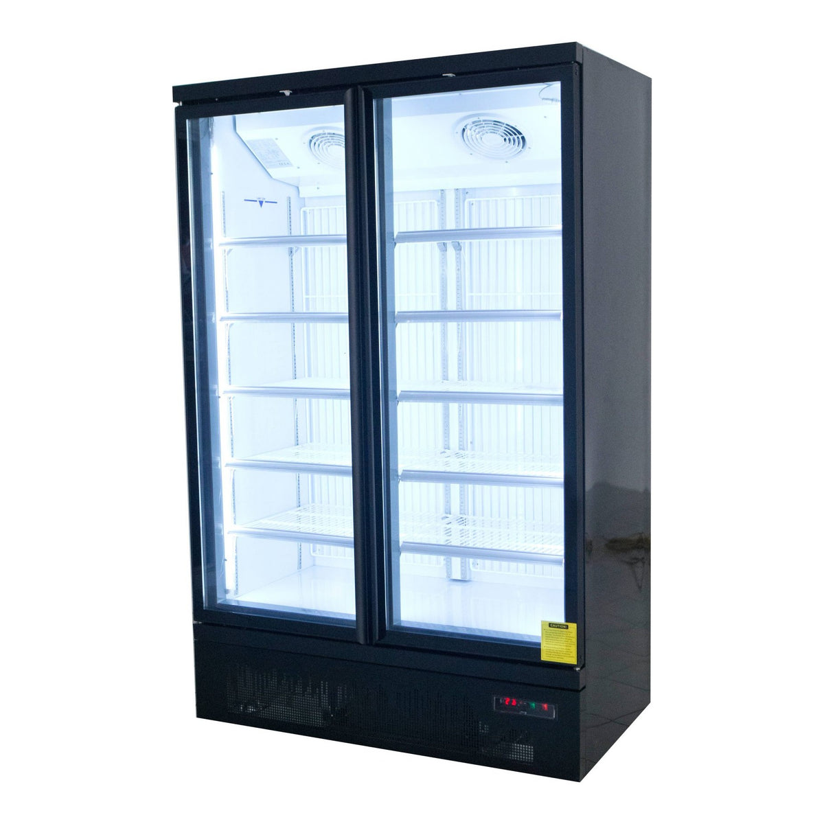 Saltas NDA1250 - Glass Door Display Fridge, 2 Doors, 810L