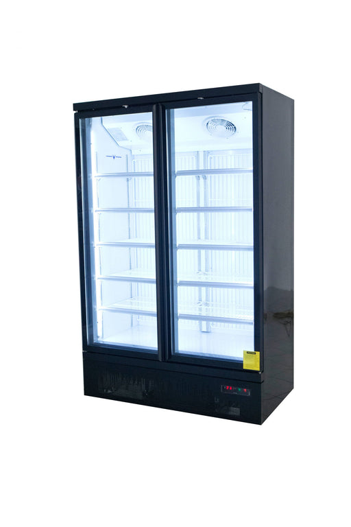 Saltas NDA2150 - Glass Door Display Freezer, 2 Doors, 810L