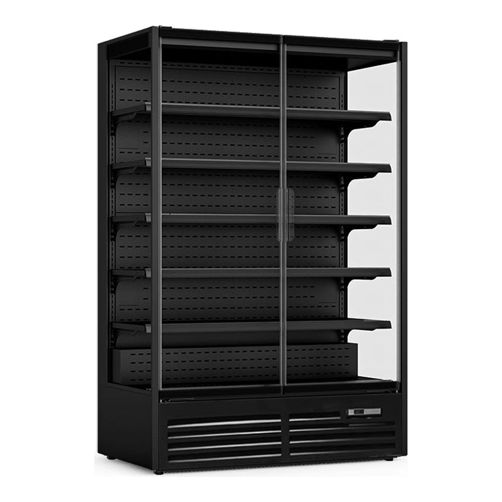 Saltas MDS1250 - Glass Door Multideck Fridge, 2 Doors, 764L, 1310mm