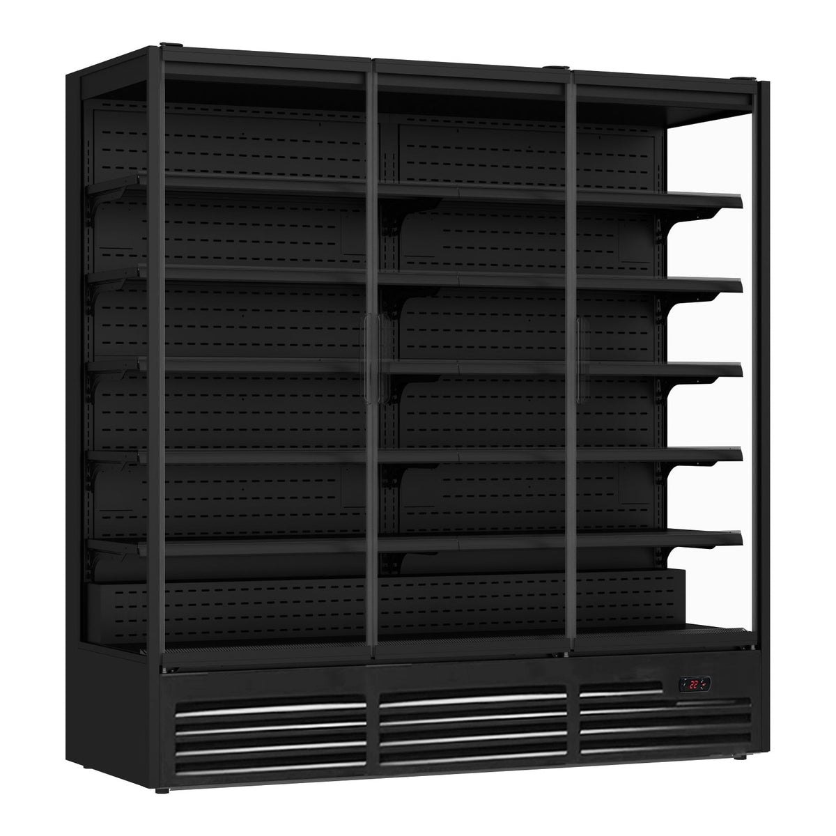 Saltas MDS1875 - Glass Door Multideck Fridge, 3 Doors, 1147L, 1935mm