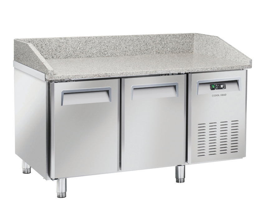 Saltas MPB0020 - Pizza Prep Fridge, Granite Top, 2 Doors, 1500mm