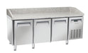 Saltas MPB0030 - Pizza Prep Fridge, Granite Top, 3 Doors, 2025mm