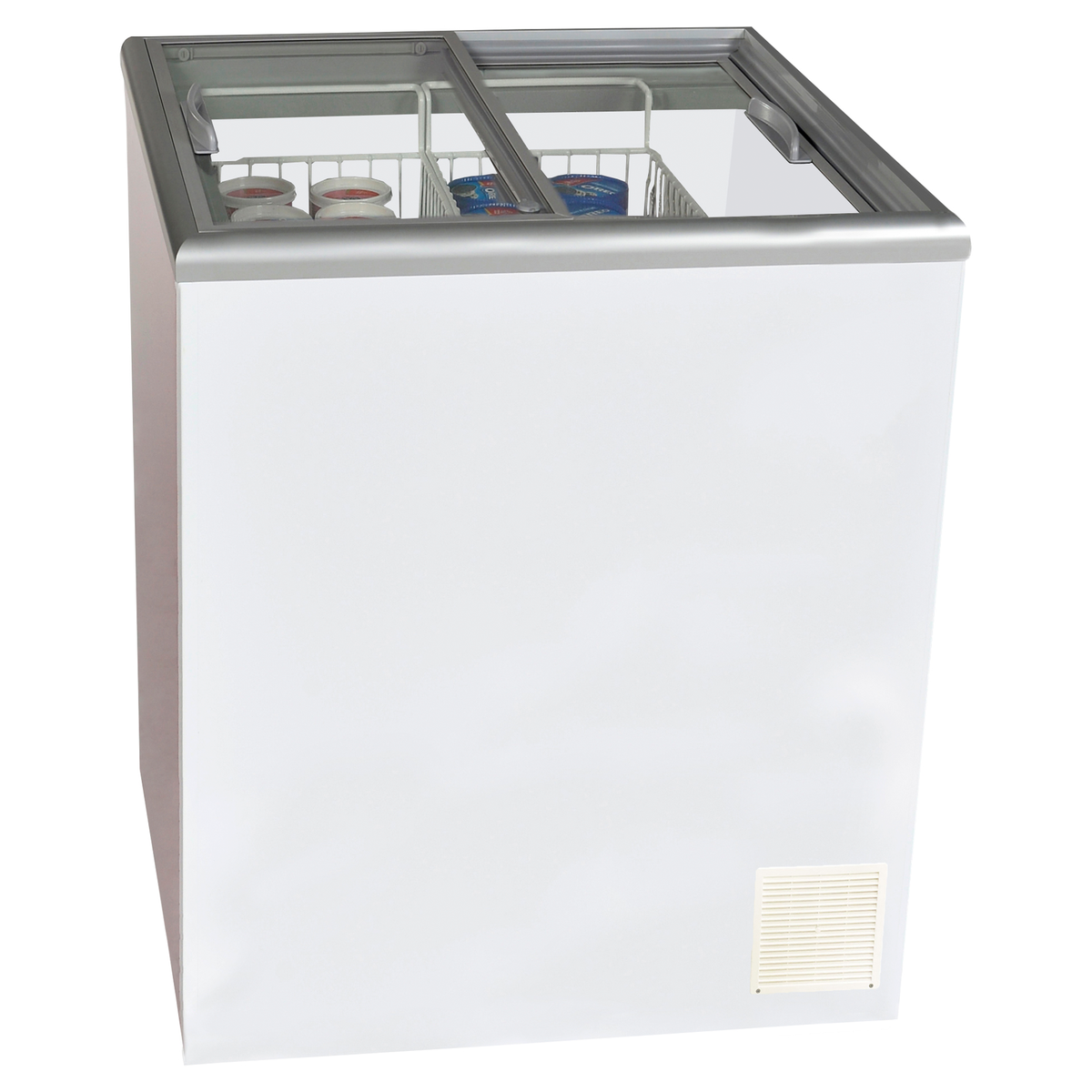 ICS Pacific Nova 2 - Chest Freezer, Glass or Solid Lids, 205L