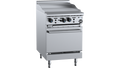 B+S Black OV-GRP6 - 600mm Grill Plate Gas Range with Oven