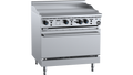 B+S Black OV-GRP9 - 900mm Grill Plate Gas Range with Oven