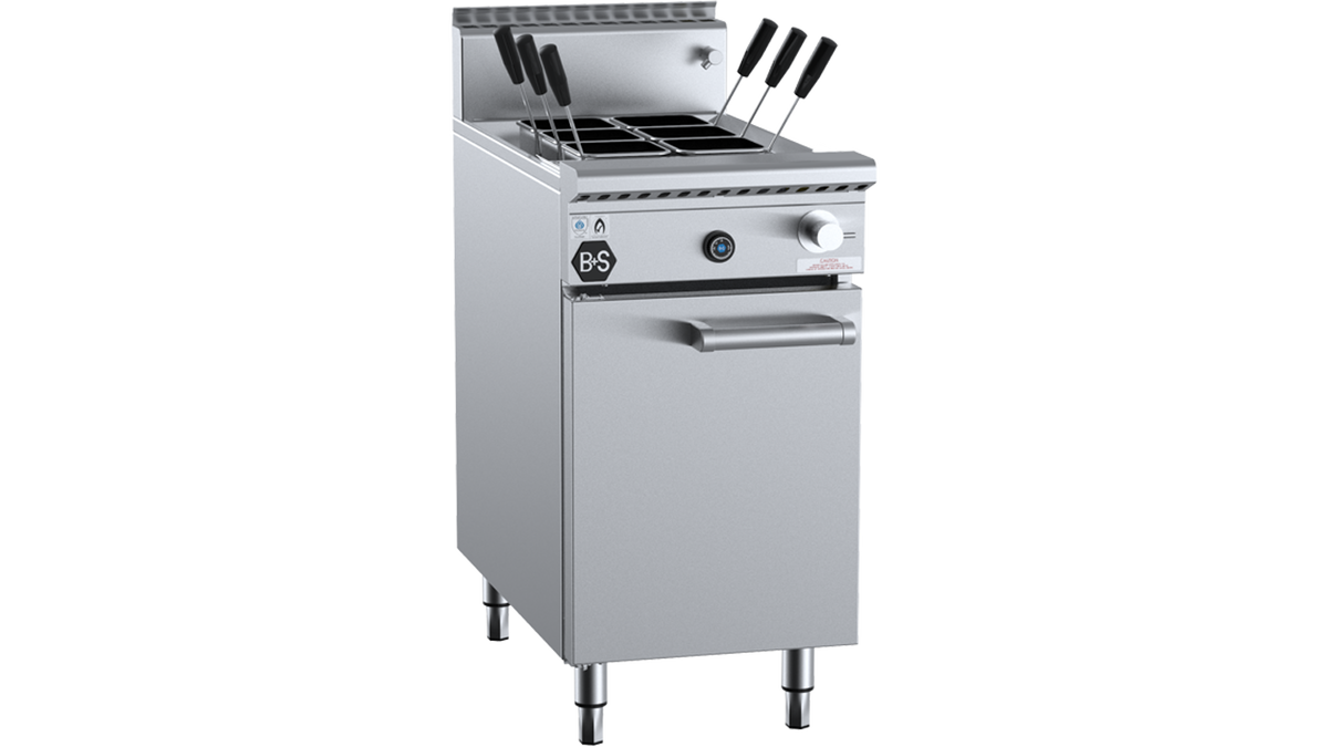 B+S Black PC-6 - 450mm Gas Pasta Cooker 6 Basket