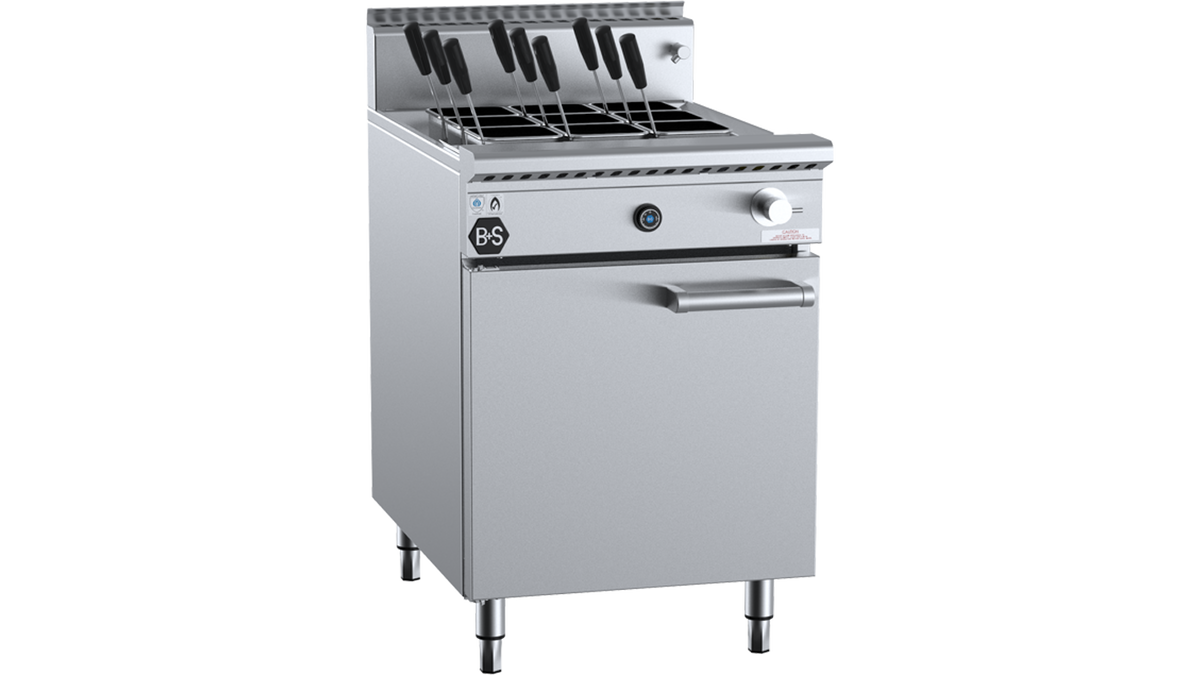 B+S Black PC-9 - 600mm Gas Pasta Cooker 9 Basket